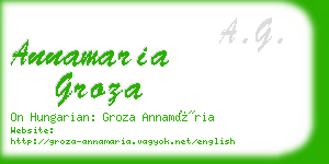 annamaria groza business card